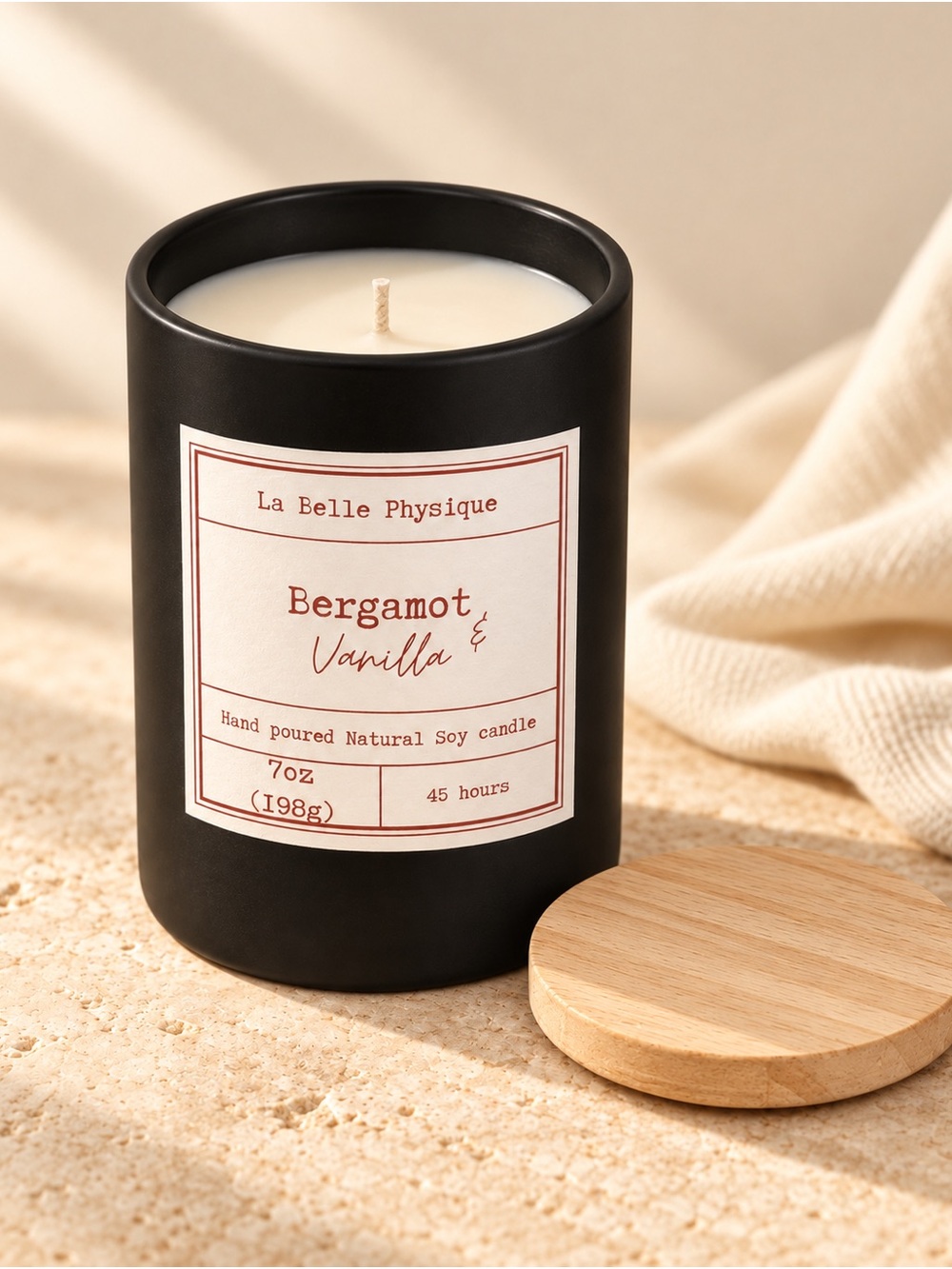 Bergamot & Vanilla Black Soy Candle